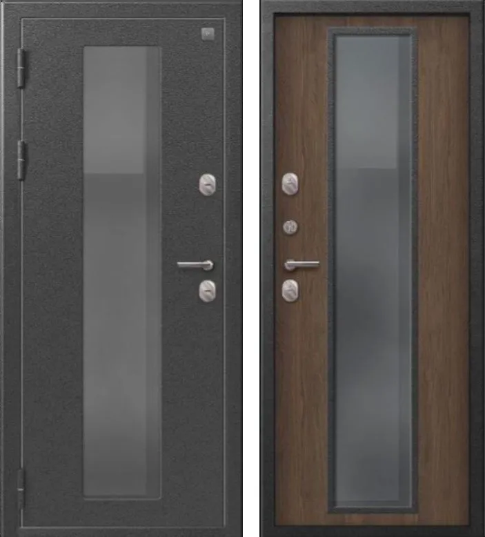 Фото Дверь Термо-1000 Серебро антик - Миндаль DIS007370